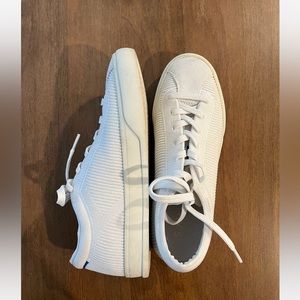 Rothy’s The Lace Up Bright White Sneaker